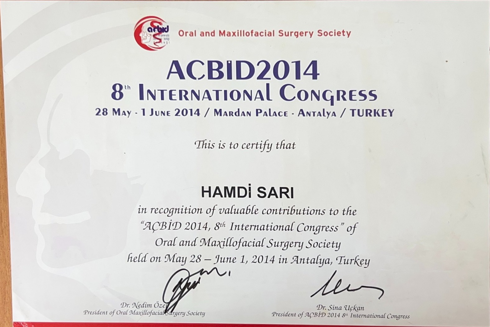 AÇBİD 2014 — 8th International Congress, Antalya